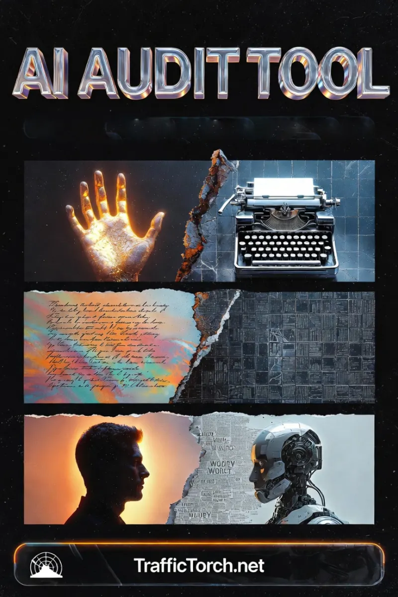 Sentence Length & Vocabulary Infographic - Human Flow vs AI Grid - AI Audit Tool